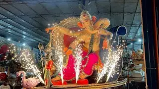 Pushpa 2 Ganesh Aagman 2024 | Big Ganpati Aagman From Sri Chaudhary Arts Laxmiguda To Vijayawada