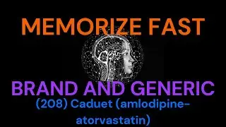 (208) Caduet (amlodipine-atorvastatin) How to memorize fast - brand and generic drug names