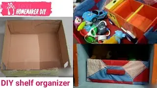 DIY Cardboard Reuse Wardrobe Organizer/ Self Organizer
