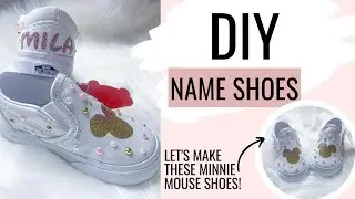 DIY Pearl Birthday Minnie Shoes
