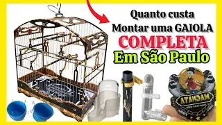 HOW MUCH DOES IT COST TO SET UP A COLEIRO CAGE! #coleiro #papacapim #coleirobaiano