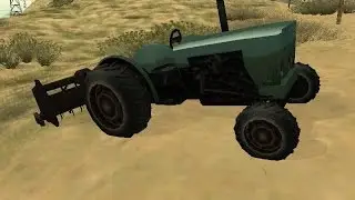 GTA.SA.Трактор едет сам по себе.