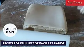 Réaliser une pâte feuilletée en 8 minutes (recette de feuilletage facile et rapide) - Puff pastry