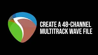 Reaper create a 48 channel Multitrack wave file ITA