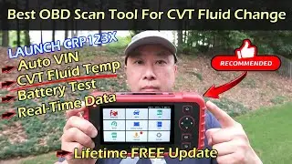 OBD Scan Tool For CVT Transmission Fluid Change | LAUNCH CRP123X ELITE