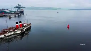 The PS Waverley steams down the Clyde after refit!