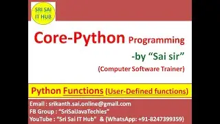 Python User defined Functions | Python def keyword | Python return keyword | Python Functions | 