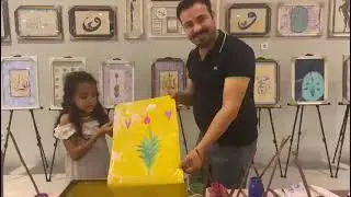 LALE YAPIMI EBRU SANATI
