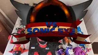 Слепленные персонажи из мода Friday night funkin vs sonic.exe
