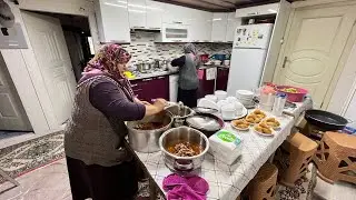 İftar Davetimiz Annemin yemek hazırlıkları