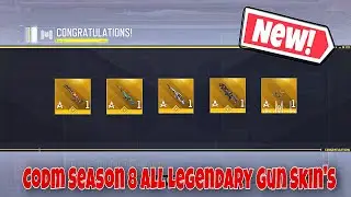 *NEW* COD MOBILE SEASON 8 ALL LEGENDARY GUN SKIN'S | CODM SEASON 8 LEAKS 2023