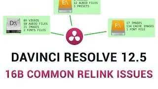 DaVinci Resolve 12.5 - 16b Common Relink Issues