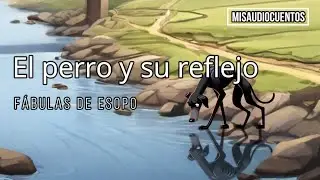 El perro y su reflejo, fábulas de Esopo
