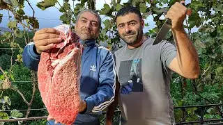Dagestani Roast! Best Recipe for Cooking Meat with Vegetables on a Fire
