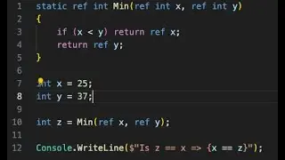 c# ref returns from method
