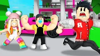 MEU IRMÃO NASCEU FORTÃO NO BROOKHAVEN : Historinhas de Roblox