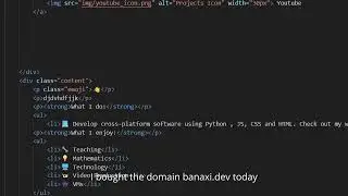 My website - Banaxi.dev (First Look)