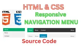 HTML and CSS: Navigation Menu | Responsive Navigation Bar |logo with Navigation Bar| Signup Navbar