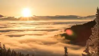 Timelapse Uncut - Jackson Hole on 1/27/2016