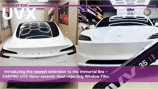 CARPRO UVX Nano-ceramic Heat-rejecting Window Film on Tesla Model 3