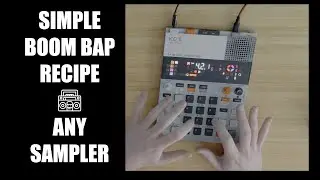 How to make a sampled boom bap beat - tutorial (TE KO2, SP404, Deluge, Maschine) - any sampler