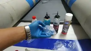 ЭКСПЕРИМЕНТ. Очищаем старый клей с лодки ПВХ разными средствами
