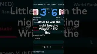 Premier League Night 7 Predictions #darts #premierleague #predictions #180