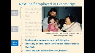 Self employed in the events sector: part 3 Attitude