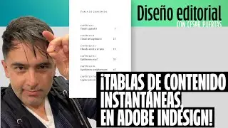 ¿Cómo hacer tablas de contenido instantáneas en Adobe InDesign?