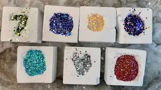 Thank you for 7k!! 7 glassy glitter burst gym chalk crush ASMR ✨ 💥