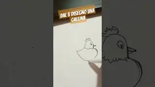 dal 5 disegno una gallina