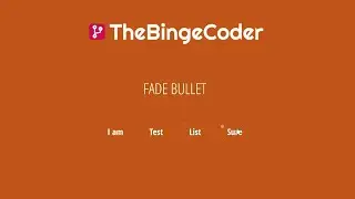 FadeBullet & SlideIn Hover Effects | CSS Before / After | HTML/CSS/SASS Tutorial | #7