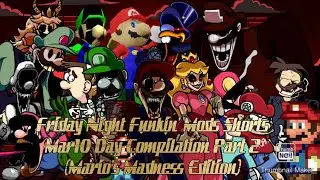 Friday Night Funkin' Mods Shorts - Mar10 Day Compilation Skit Part 2 (Mario's Madness Edition)