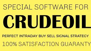 Intraday Advance Automatic buy sell signal software for Crude oil |  www . onlyfortarget@gmail.com |