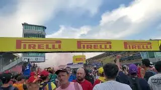 Charles Leclerc wins the 2024 Italian Grand Prix Track invasion with podium celebration