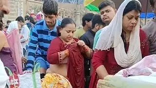Ganga snan ke sath aaj hamane ghat par puja ki 💞💫🙏