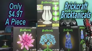 Brickcraft Bricktanicals Bluebonnet, Hydrangea, Dahlia & Flower Vase Only $4.97 A Piece