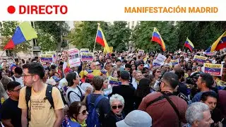 EDMUNDO GONZÁLEZ: MANIFESTACIÓN convocada por la OPOSICIÓN VENEZOLANA en MADRID | RTVE Noticias