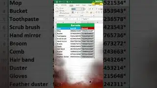 How to Create Barcodes in Excel Easily | How to Generate Barcode in Excel 