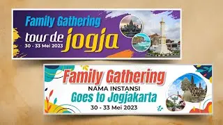 Spanduk Family Gathering - Free CorelDraw File  #edukasigrafis