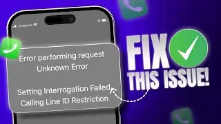 How to Fix iPhone 'Error Performing Request Unknown Error' Problem | iPhone Dialer Problem Solution