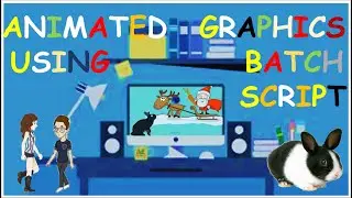 How to create Animations or Motion Graphics  🎅 🐰 🐦with Batch Script Command Lines ! |Tutorial Part 1