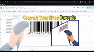 Create or generate BARCODE !!!!! #excel #myanmaryoutubechannel