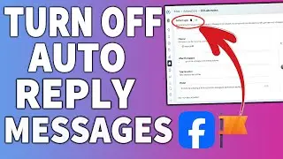 How to turn off auto reply messages on Facebook page