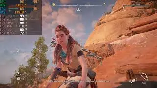 RX 7600 + Ryzen 7 5800X - Horizon Zero Dawn Remastered - 1080p very low settings