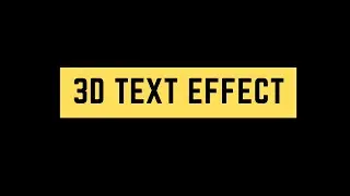 Awesome 3D Text Effect Using Only HTML & CSS - Pure HTML CSS Tutorial - CodeWithTanmay
