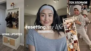 VLOG: HOME UPDATES, RESETTING MY LIFE, TOY STORAGE BUYS