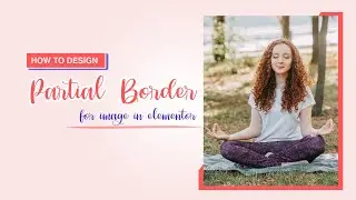 How to design partial border for image in elementor