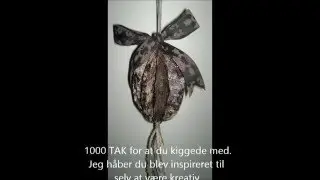 Lav selv ornament med glimmer, en fin DIY gave