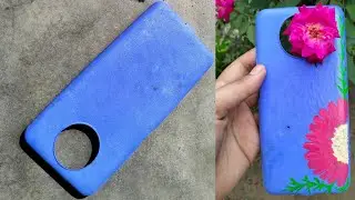 mobile phone cover painting 🎨||reuse phone